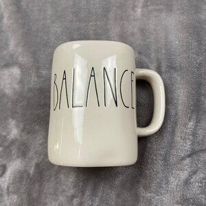 Rae Dunn Artisan Collection By Magenta Ivory Ceramic "Balance" Tea Coffee Mug